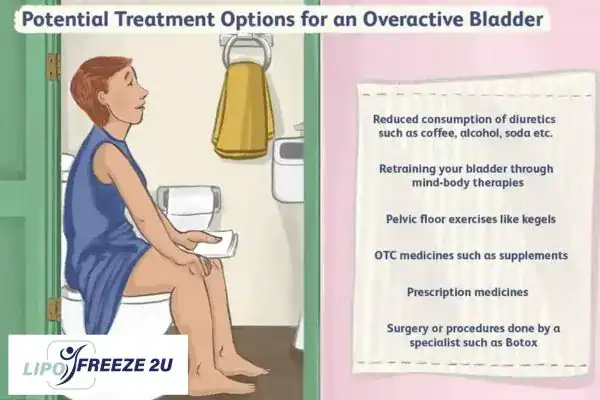 image of woman on toilet because of an overactive bladder Little Bognor